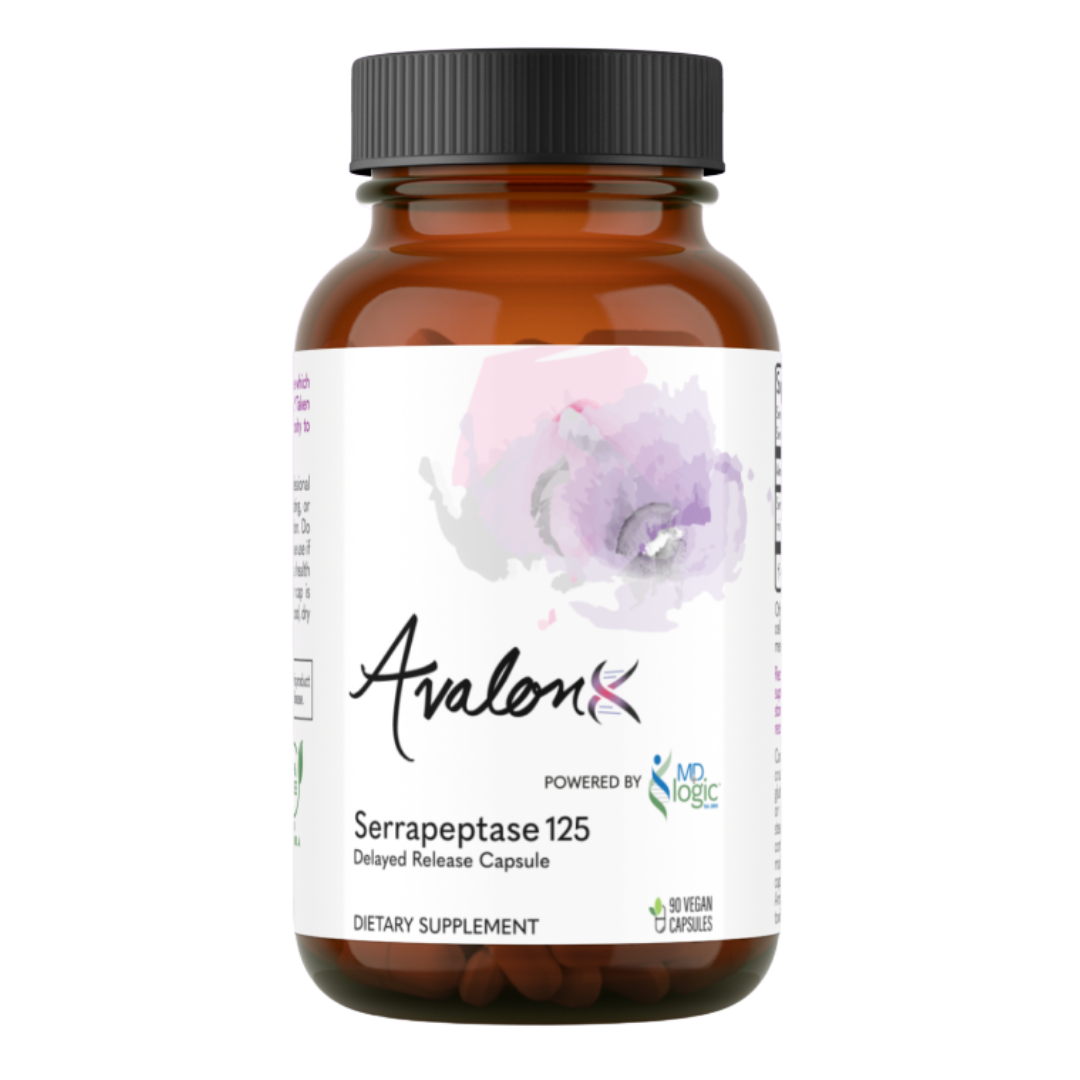 AvalonX Serrapeptase 125 bottle